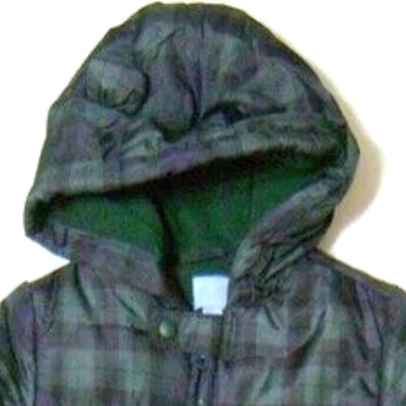 The Children's Place Baby Boys Bear Snowsuit Plaid Fleece lined Mittens … - Picture 5 of 6